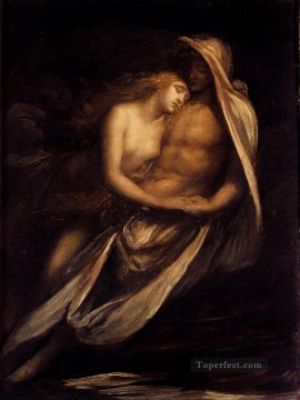 George Frederic Watts Painting - Paulo And Francesca symbolist George Frederic Watts